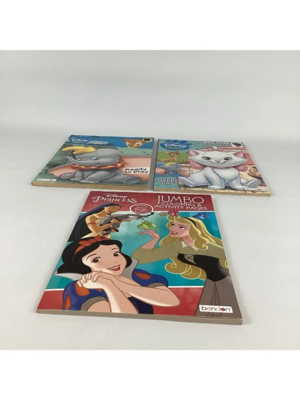 Disney Coloring Activity Books Lot Animal Friend Princess Bambi Dumbo Snow White